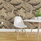 Peel & Stick Wallpaper 2FT Wide Folk Mountains Hiking Outdoors Nature Brown Line Art Adventure Hiker Custom Removable Wallpaper by Spoonflower